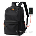Produzione economica Soft Electronic Laptop Borse zaino Backpack Waterproof USB Borse per laptop per uomini